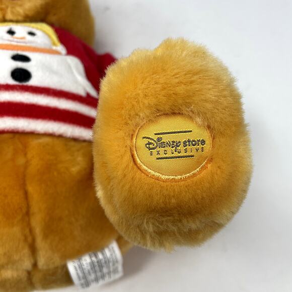 Winnie The Pooh Christmas Winter Plush 12" Snowman Sweater Hat Exclusive - Picture 8 of 9